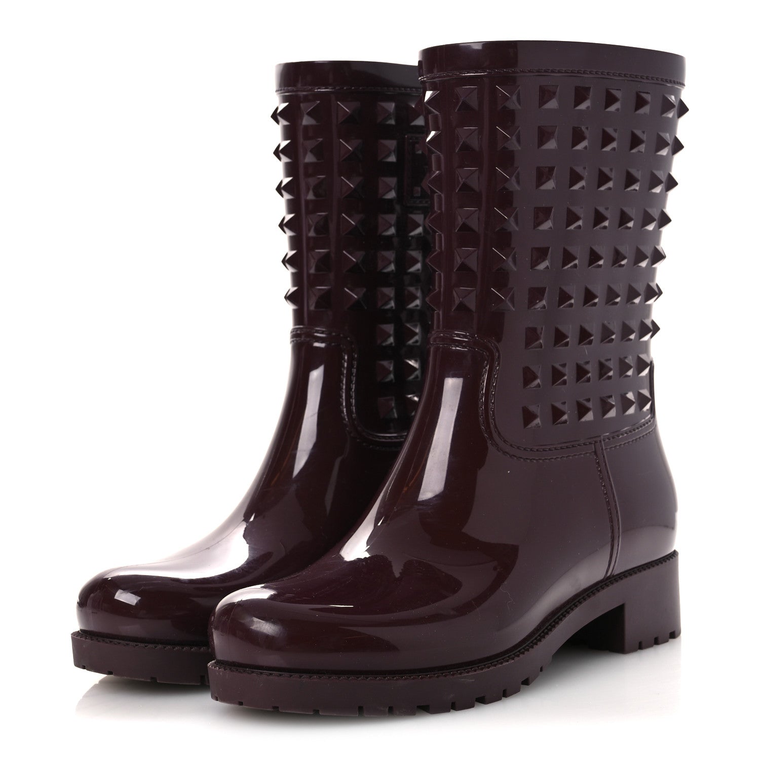 RUBBER ROCKSTUD SHORT RAINBOOTS RUBIN