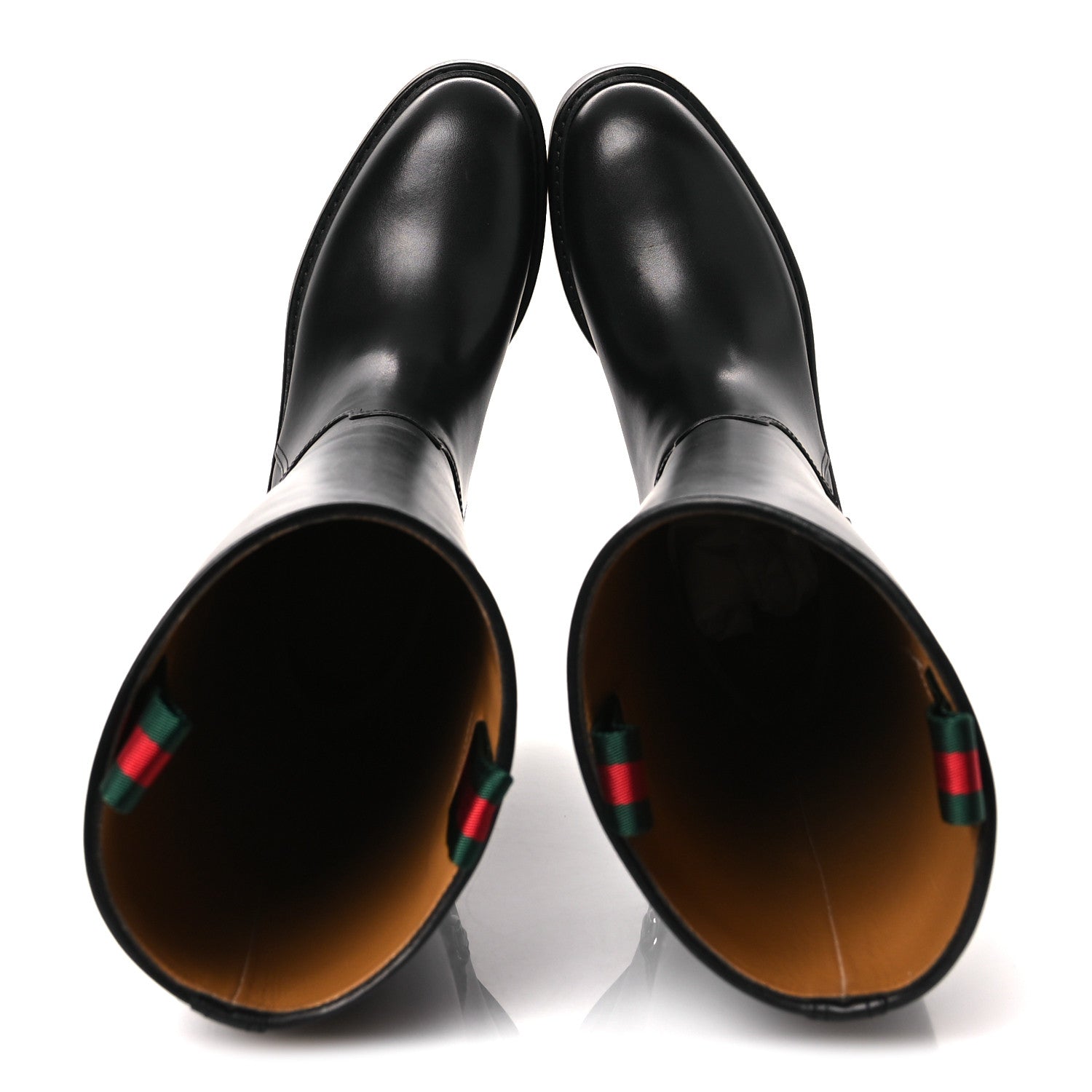 SHINY CALFSKIN MICHELANGELO SLIM HORSEBIT RIDING BOOTS BLACK