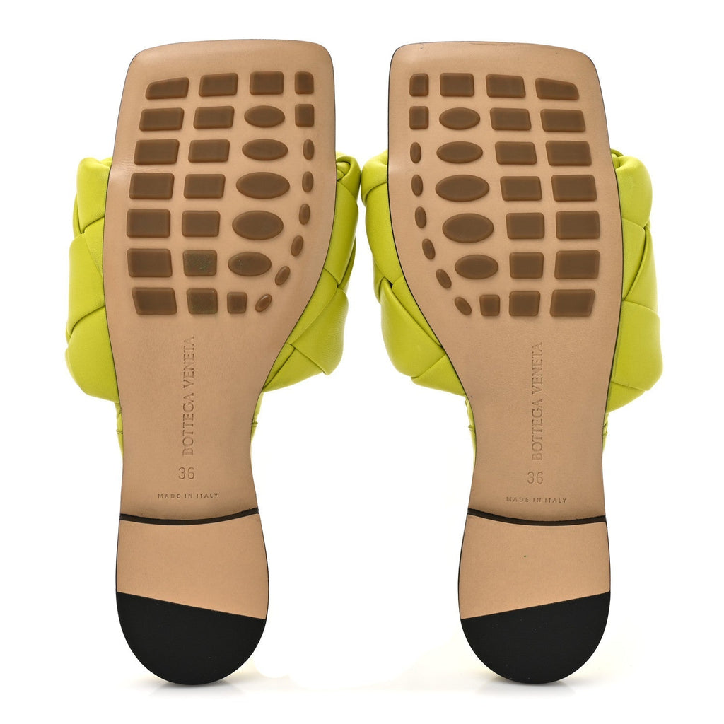 NAPPA MAXI INTRECCIATO LIDO FLAT SANDALS KIWI