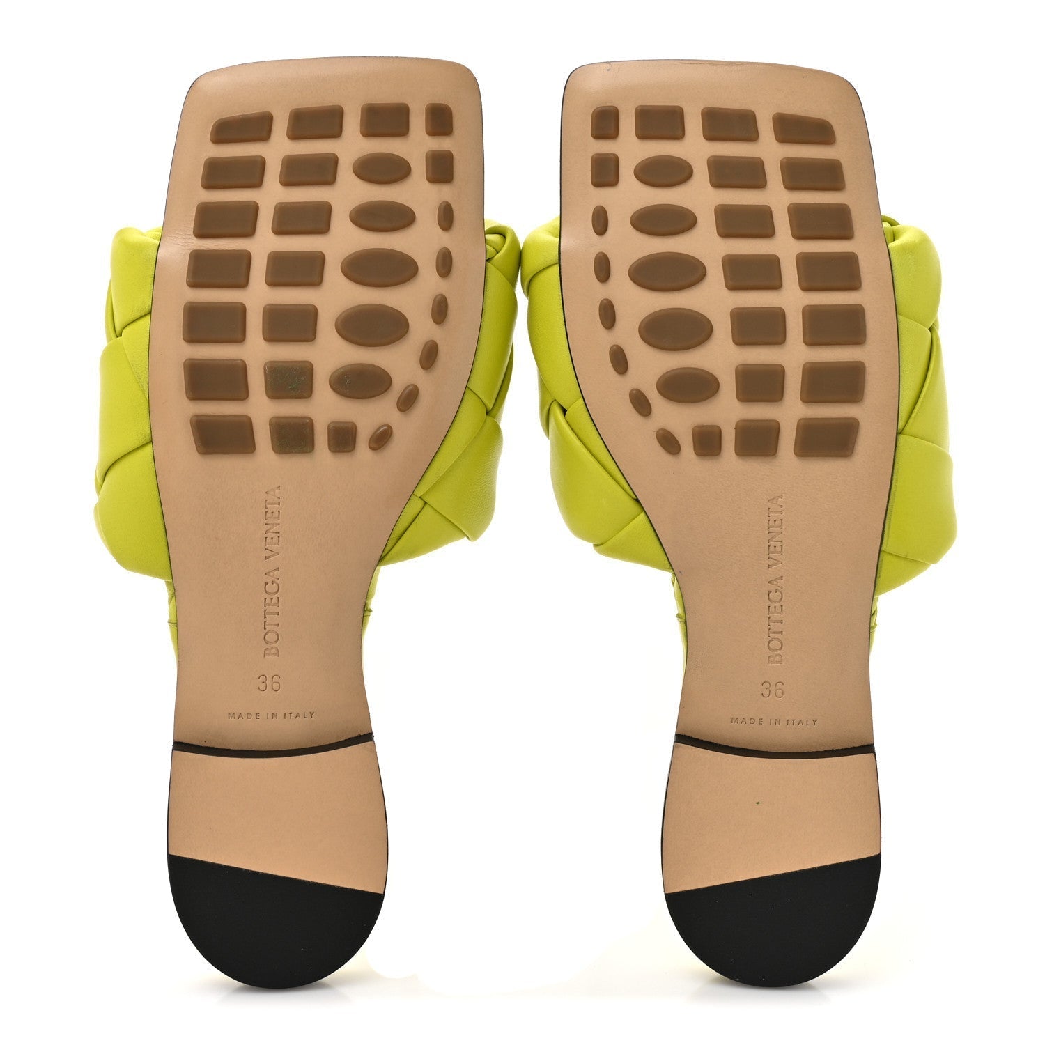 NAPPA MAXI INTRECCIATO LIDO FLAT SANDALS KIWI