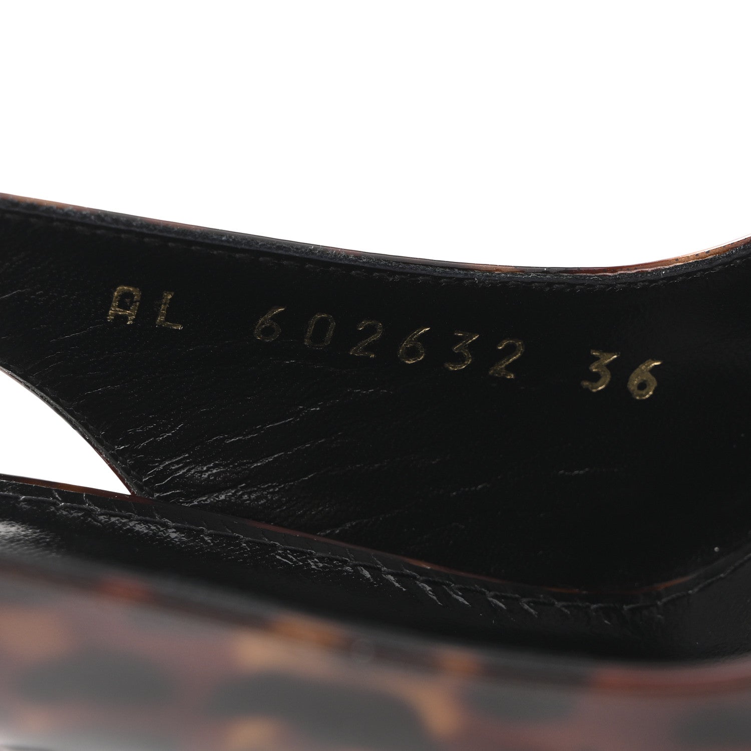 PATENT KIKI TORTOISE SLINGBACK 85 PUMPS BLACK