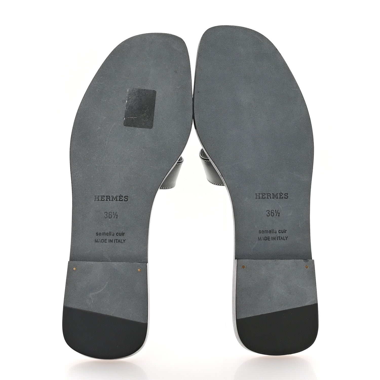 BOX CALFSKIN ORAN SANDALS BLACK