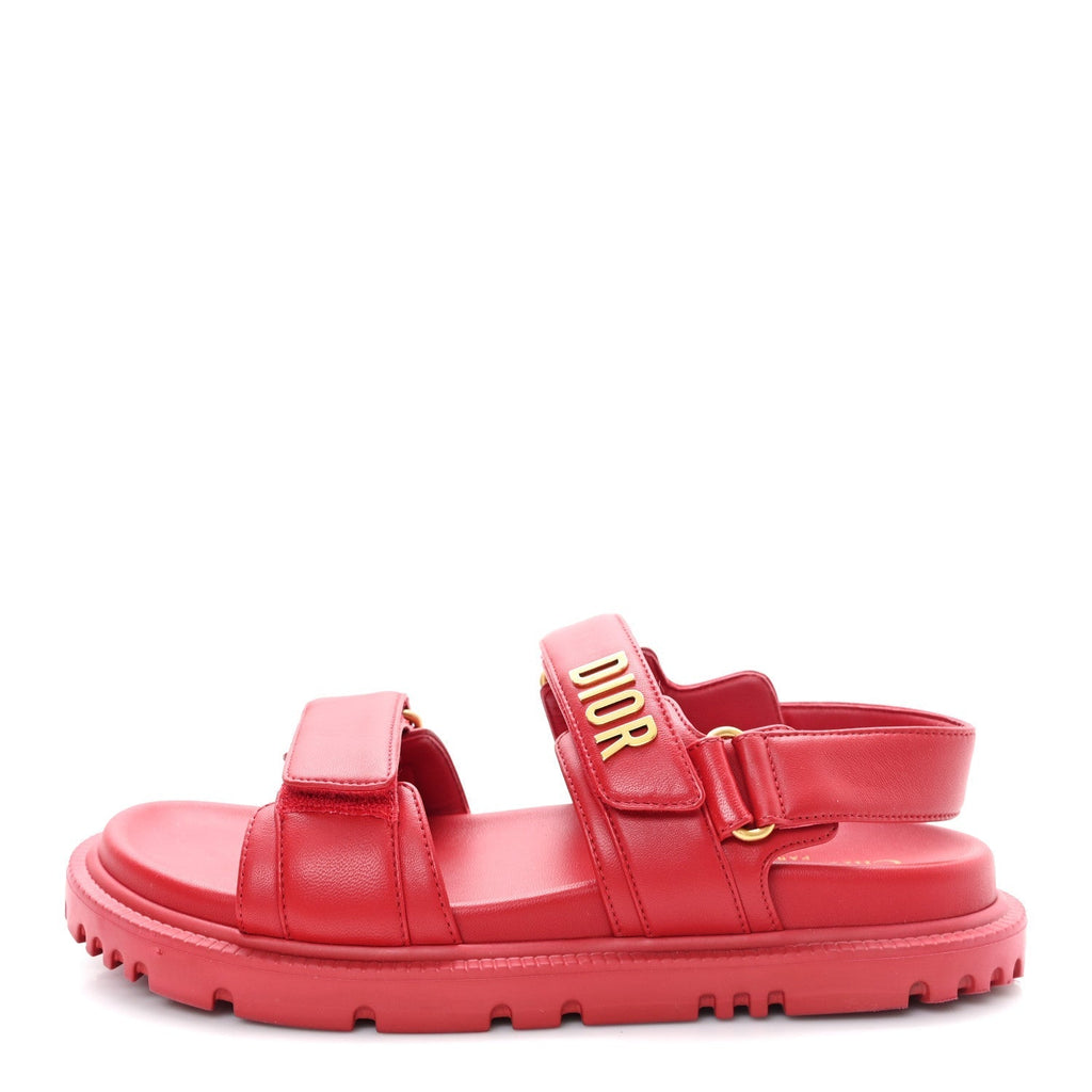 LAMBSKIN DIORACT 10MM SANDALS RASPBERRY