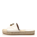 NAPPA MATELASSE GG MARMONT ESPADRILLE SLIDE SANDALS GREAT WHITE