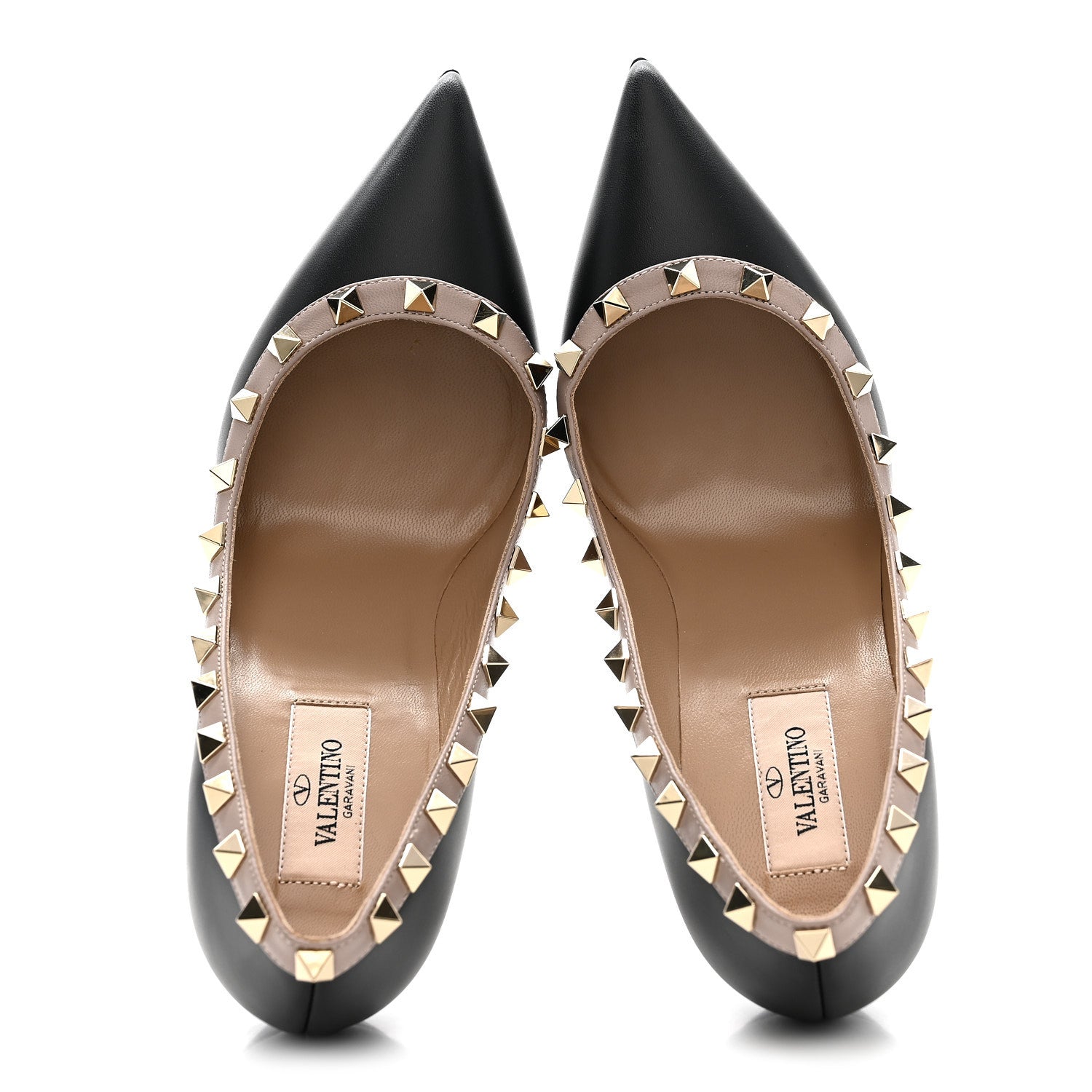 NAPPA ROCKSTUD 100MM PUMPS BLACK POUDRE