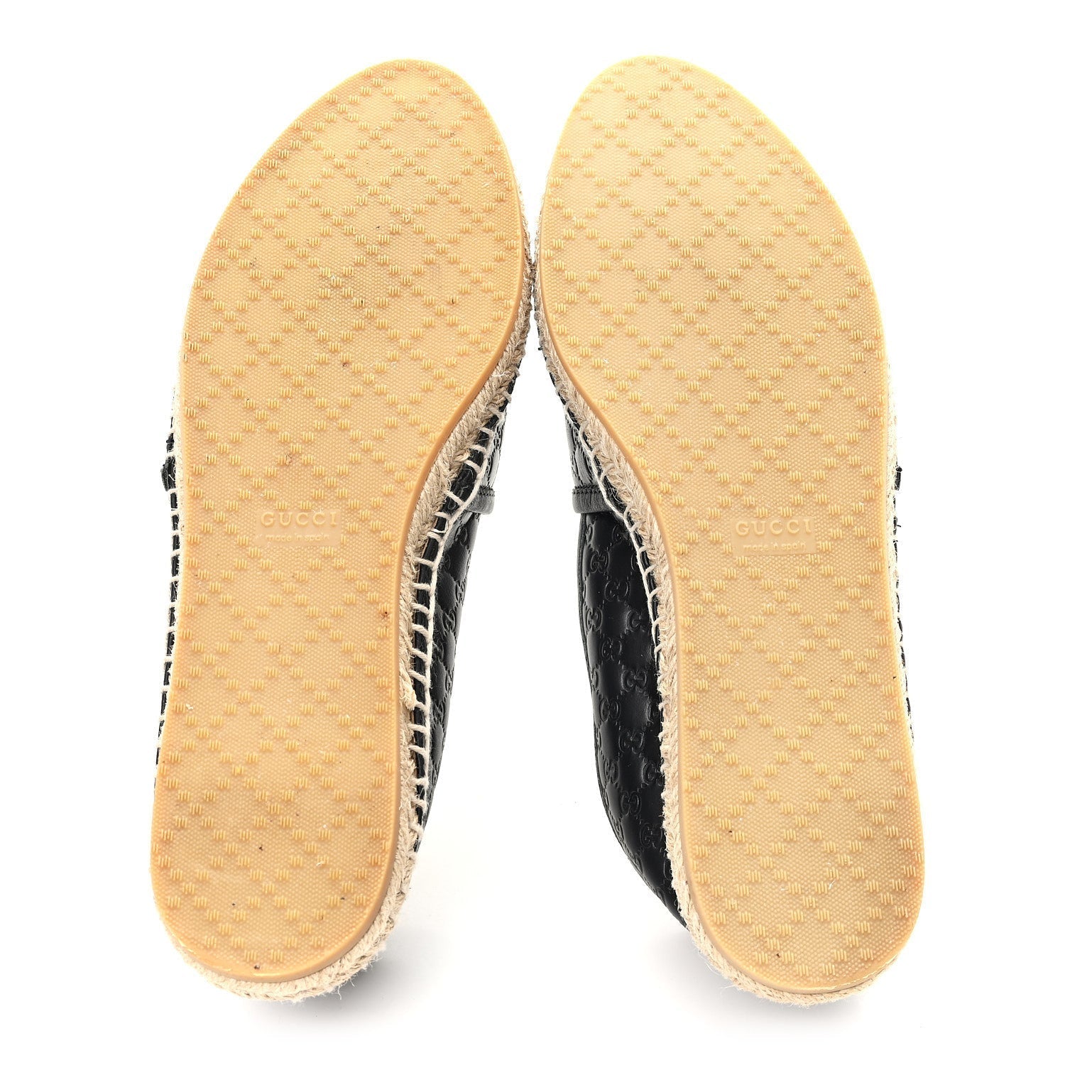 MICROGUCCISSIMA SIGNATURE ESPADRILLES BLACK