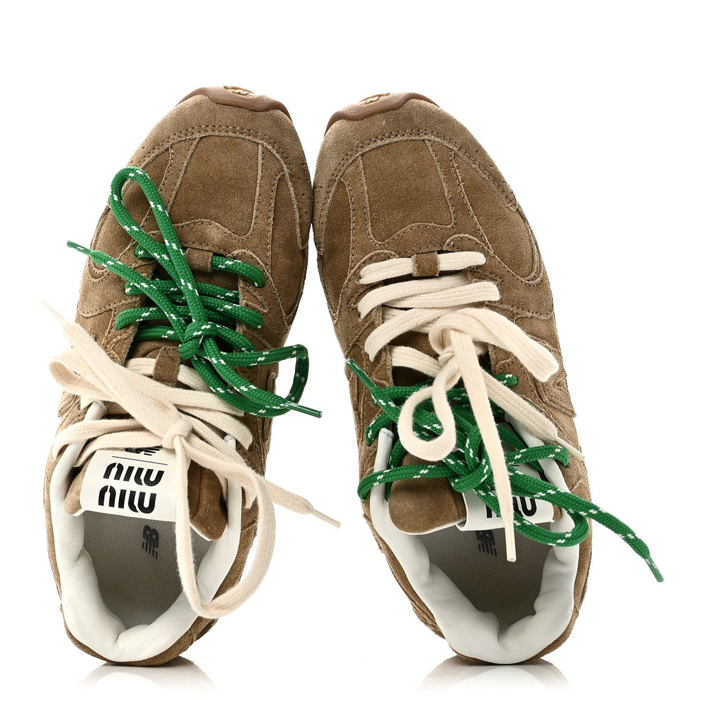 X NEW BALANCE SUEDE 530 SL SNEAKERS ECRU