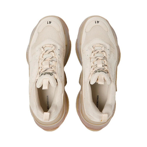 Balenciaga Triple S Sneakers Grey Red - Beige/Cream