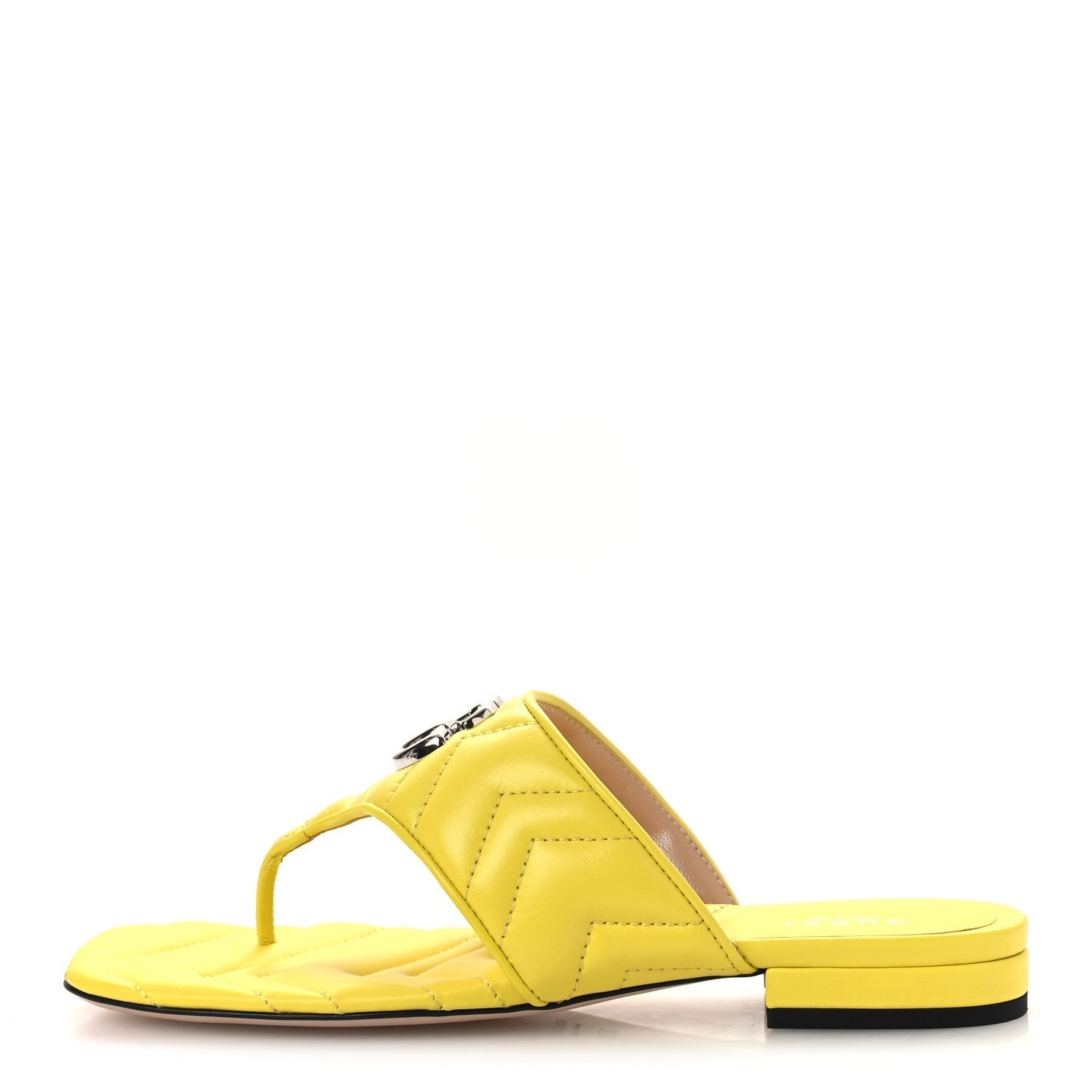 NAPPA CHARLOTTE DOUBLE G MARMONT THONG SANDALS ACID LIME