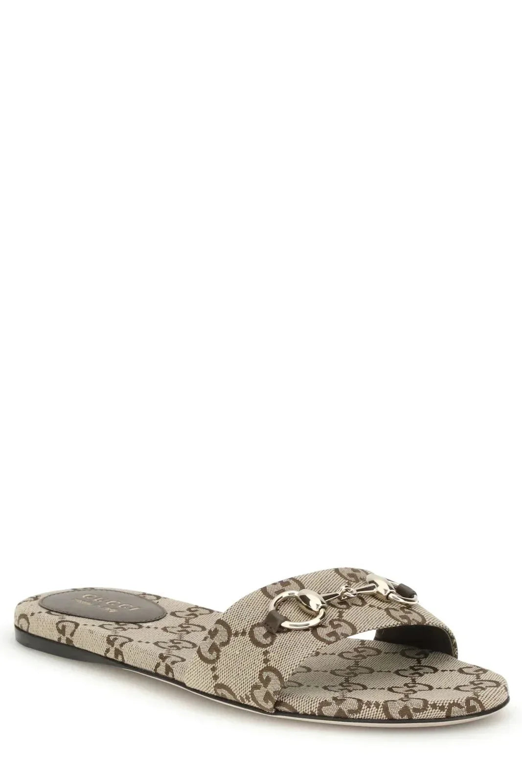 GUCCI SLIDE SANDAL WITH HORSEBIT BROWN