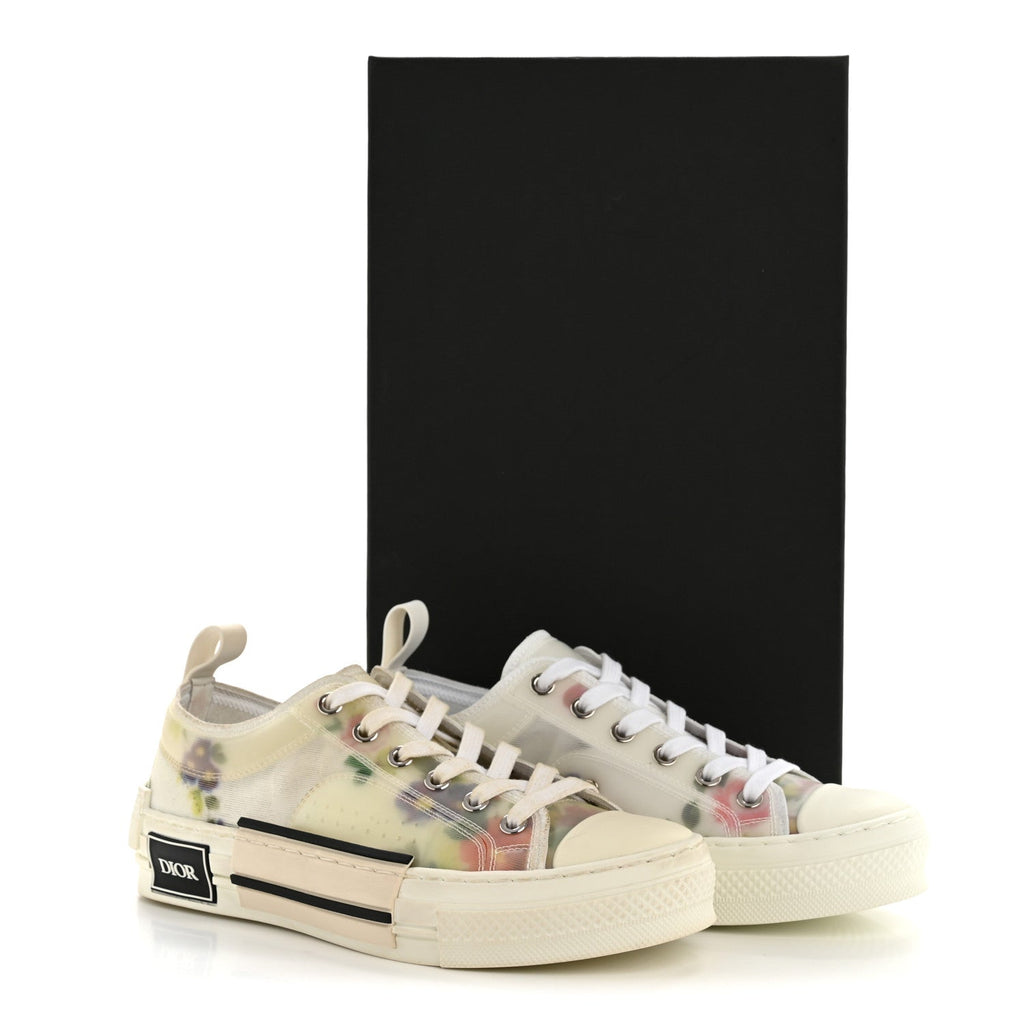 TECHNICAL CANVAS FLORAL B23 LOW TOP SNEAKERS WHITE MULTICOLOR