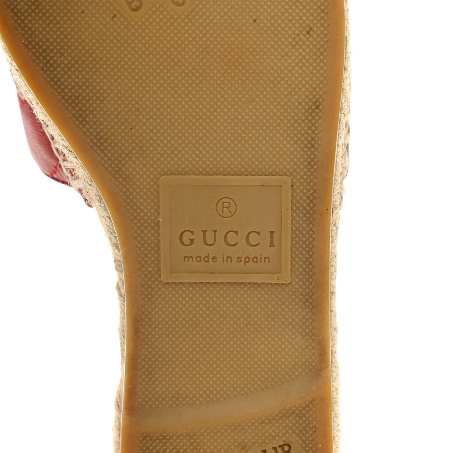 NAPPA MATELASSE GG MARMONT ESPADRILLE SLIDE SANDALS HIBISCUS RED