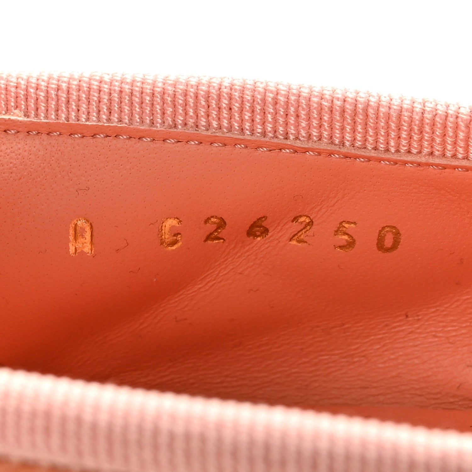 SUEDE QUILTED CAP TOE CC BALLERINA FLATS LIGHT ORANGE