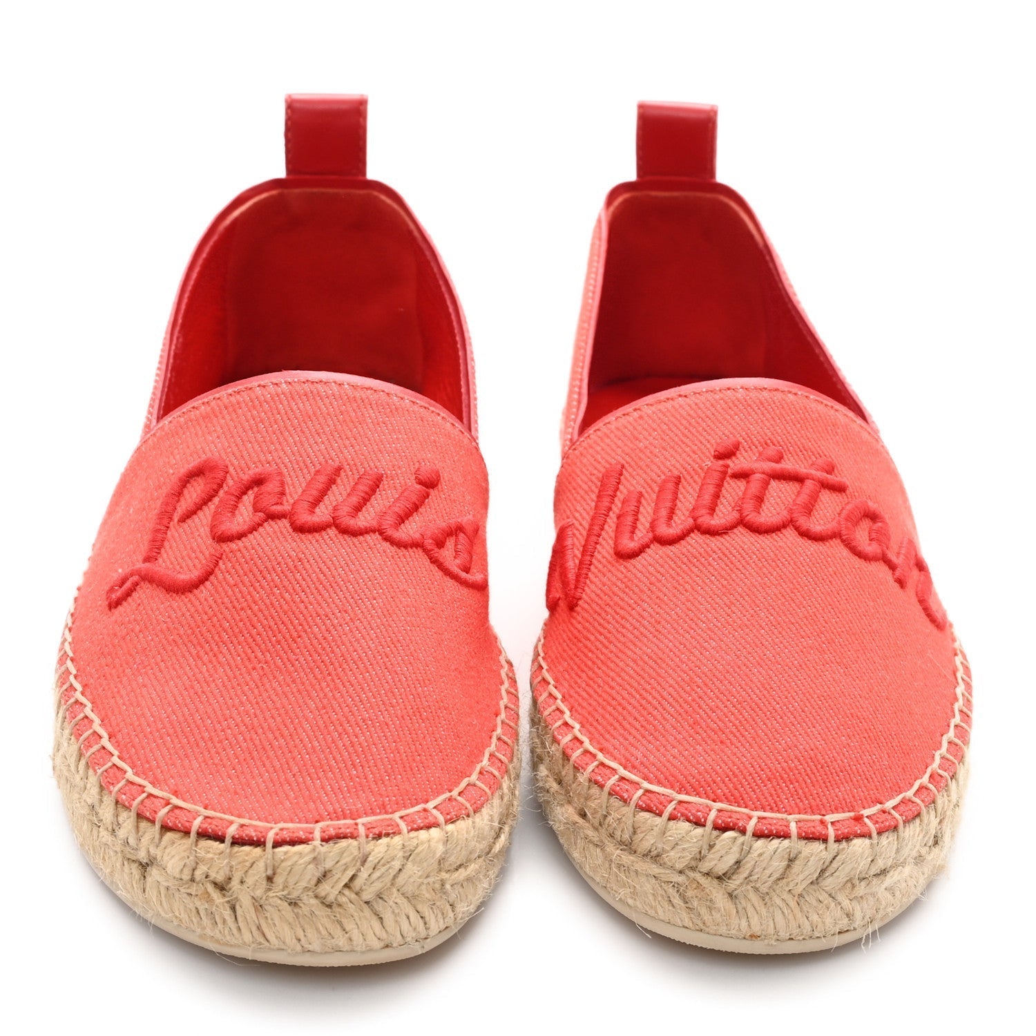 CANVAS WATERFALL ESPADRILLE ROUGE