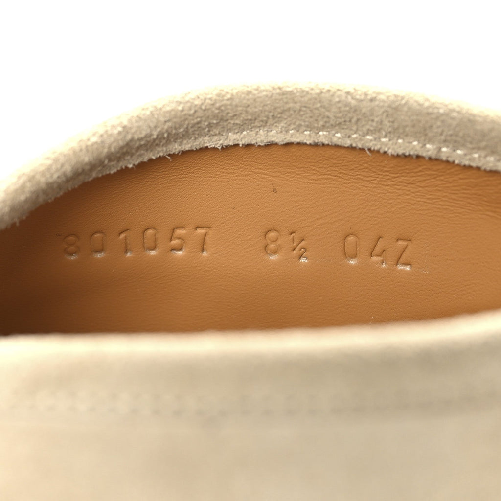 SUEDE MENS HORSEBIT ANKLE BOOTS BEIGE