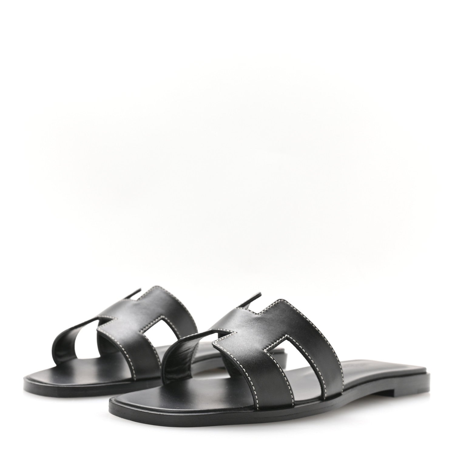 BOX CALFSKIN ORAN SANDALS BLACK