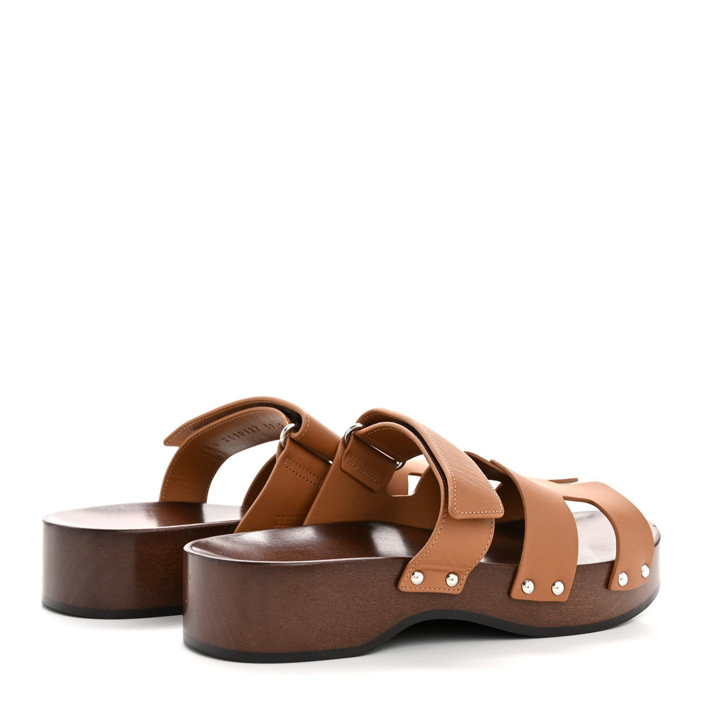 CALFSKIN WOMENS KOS CLOG NATUREL