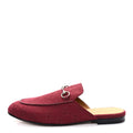 NEW CANVAS GG MONOGRAM MALAGA KID WOMENS PRINCETOWN SLIPPERS ROSSO ANCORA