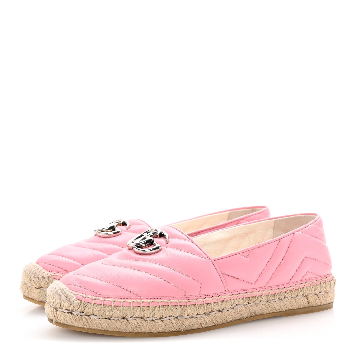 NAPPA MATELASSE GG MARMONT ESPADRILLES WILD ROSE