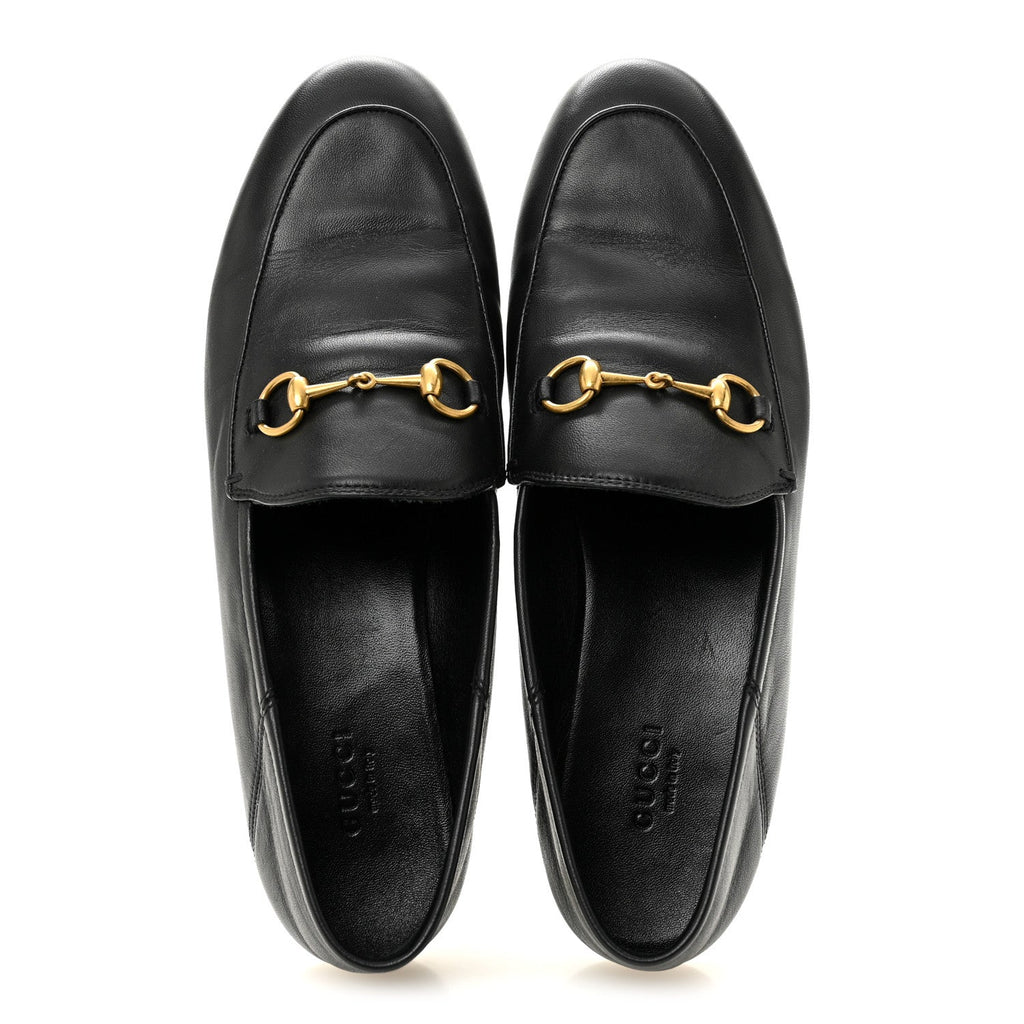 LAMBSKIN WOMENS BRIXTON HORSEBIT LOAFERS BLACK