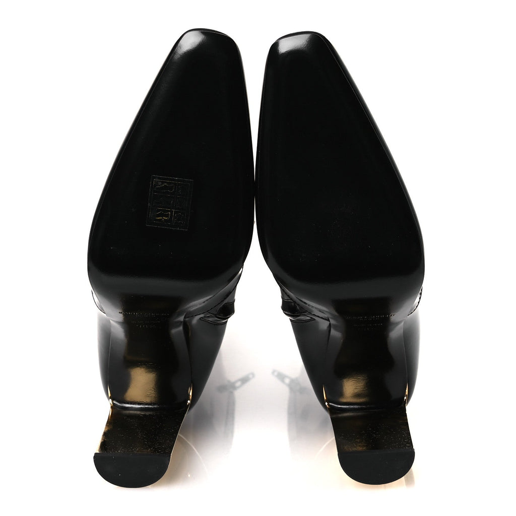 VITELLO MARILYN AUTEUIL 105 KNEE HIGH ZIP BOOTS BLACK