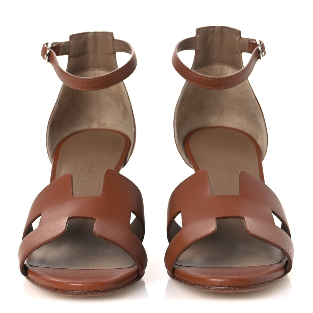 CALFSKIN LEGEND WEDGE SANDALS GOLD