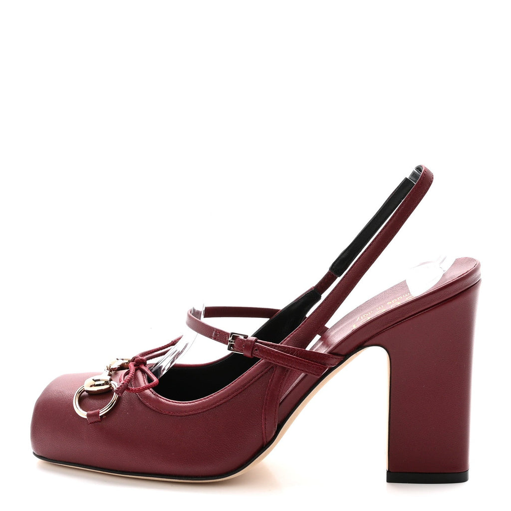 NAPPA CHARLOTTE HORSEBIT BALLET MARY JANE PUMPS ROSSO ANCORA RED