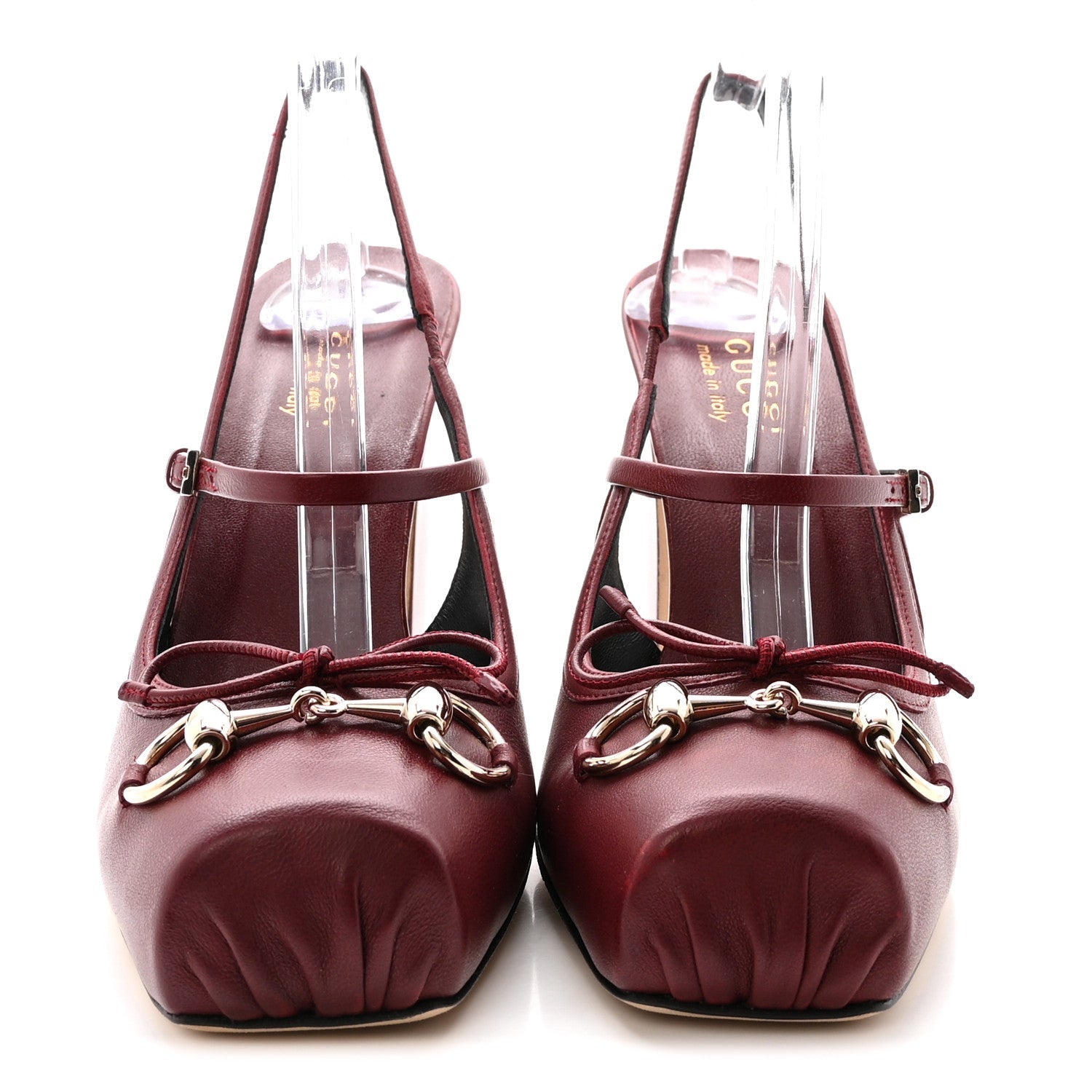 NAPPA CHARLOTTE HORSEBIT BALLET MARY JANE PUMPS ROSSO ANCORA RED