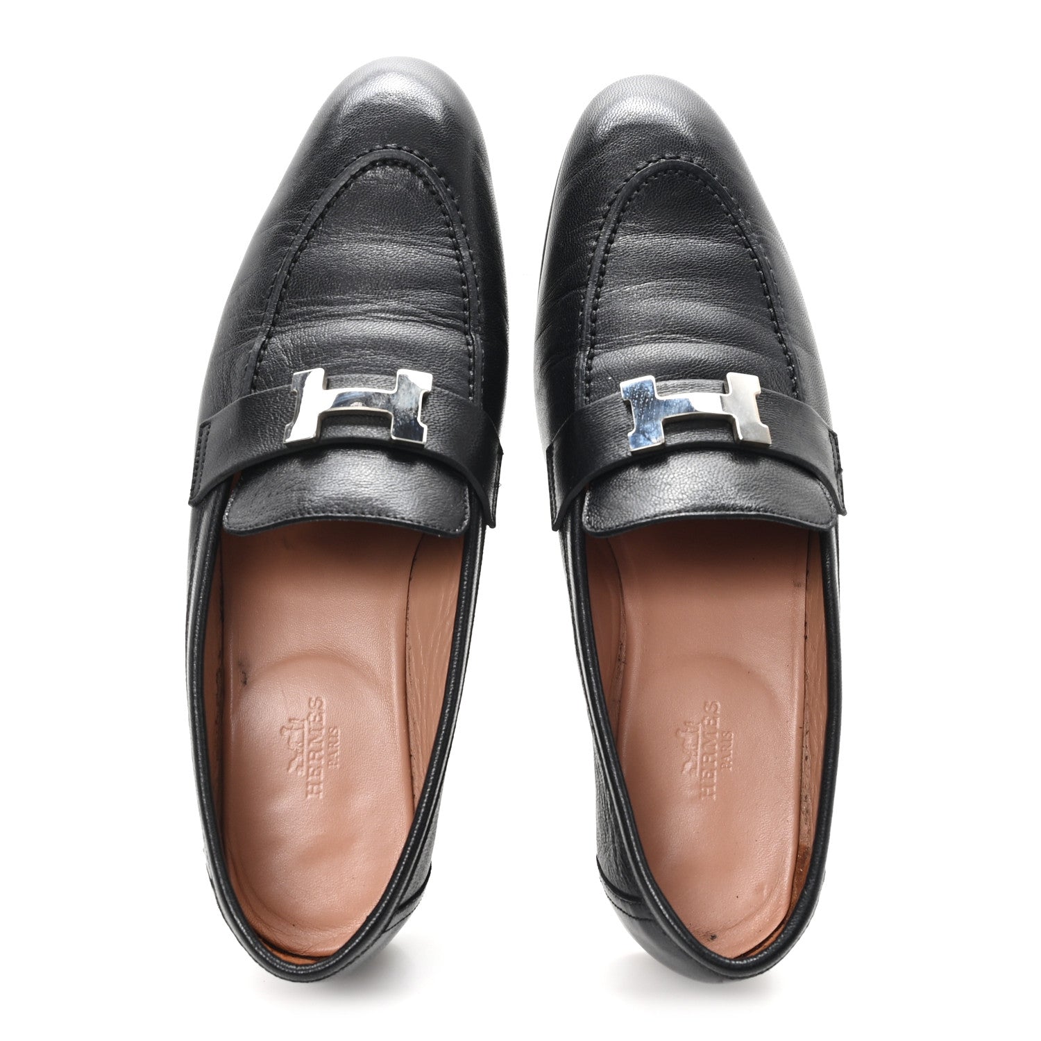 GOATSKIN WOMENS PARIS LOAFERS BLACK