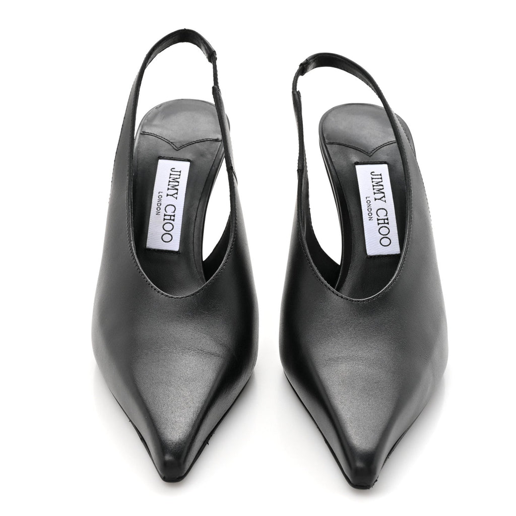 CALFSKIN ISA 95 SLINGBACK PUMPS BLACK