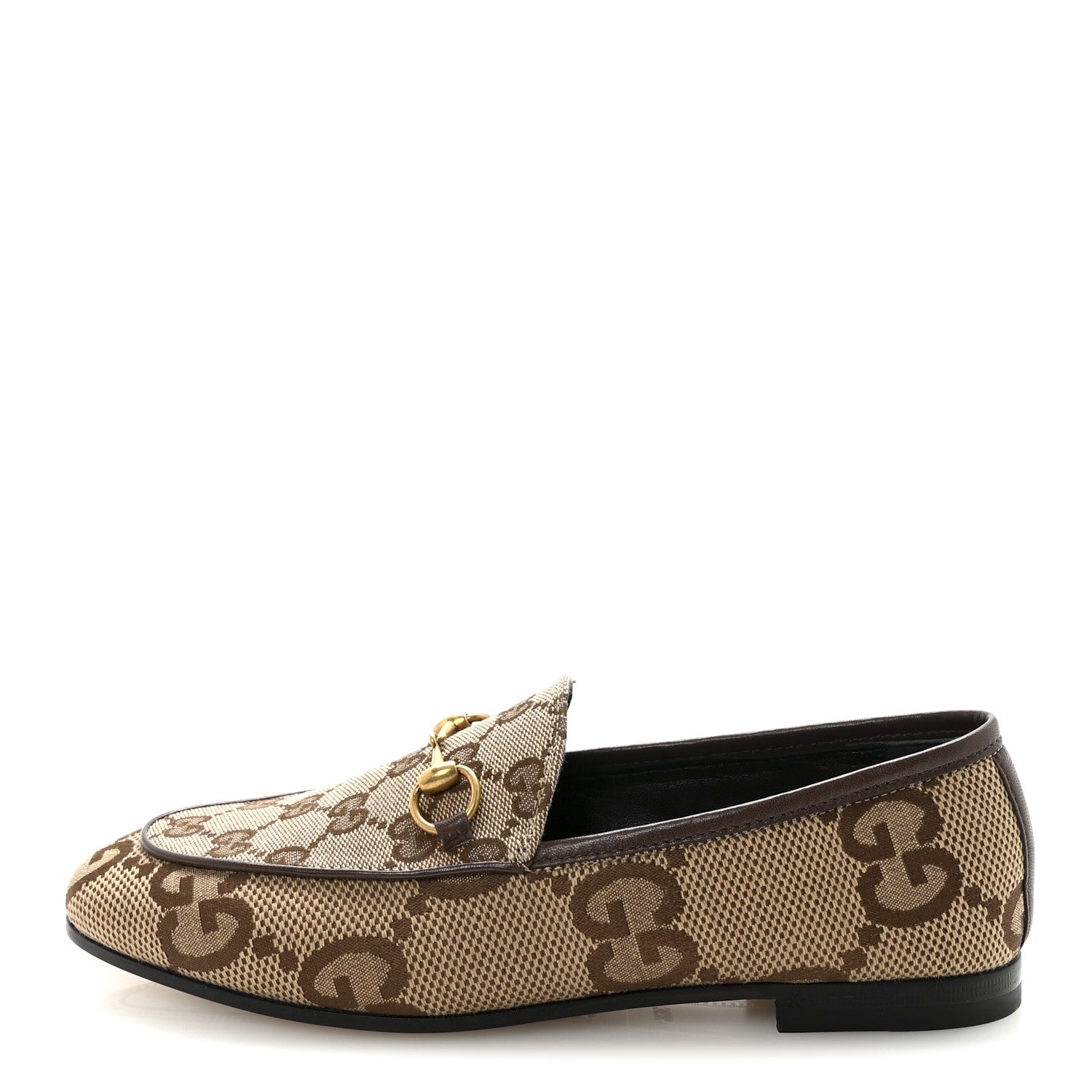 MONOGRAM JUMBO GG MALAGA KID HORSEBIT WOMENS JORDAAN LOAFERS CAMEL EBONY NEW ACERO BEIGE