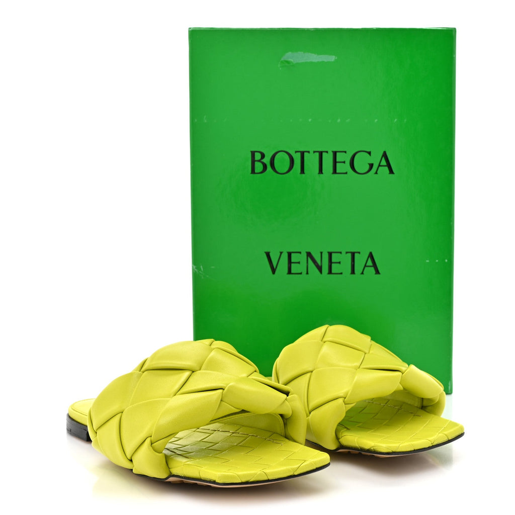 NAPPA MAXI INTRECCIATO LIDO FLAT SANDALS KIWI
