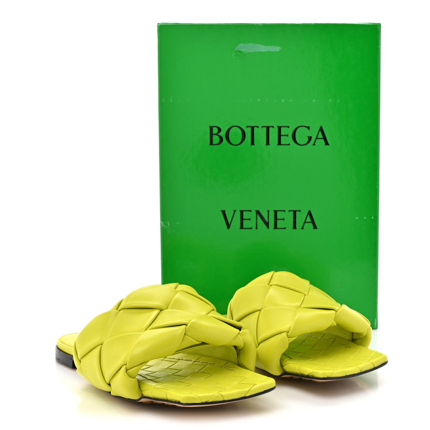 NAPPA MAXI INTRECCIATO LIDO FLAT SANDALS KIWI