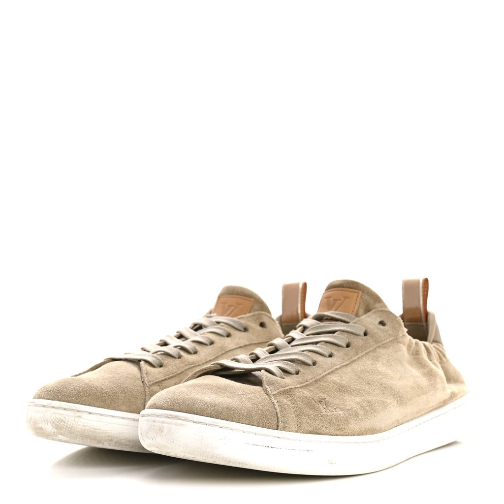SUEDE CALFSKIN LV SOFT SNEAKERS BEIGE