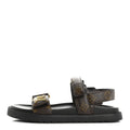 MONOGRAM LV SUNSET COMFORT FLAT SANDALS CACAO BROWN