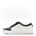 CALFSKIN WOMENS CC SNEAKERS BLACK WHITE
