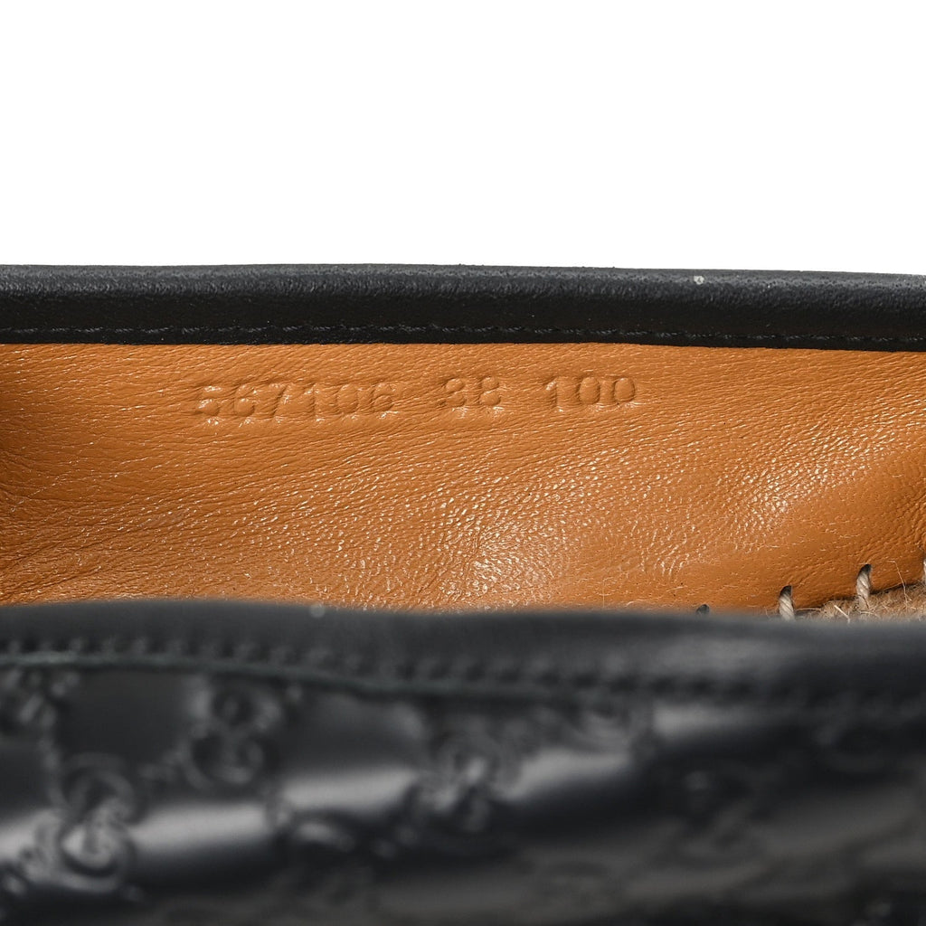 MICROGUCCISSIMA SIGNATURE ESPADRILLES BLACK