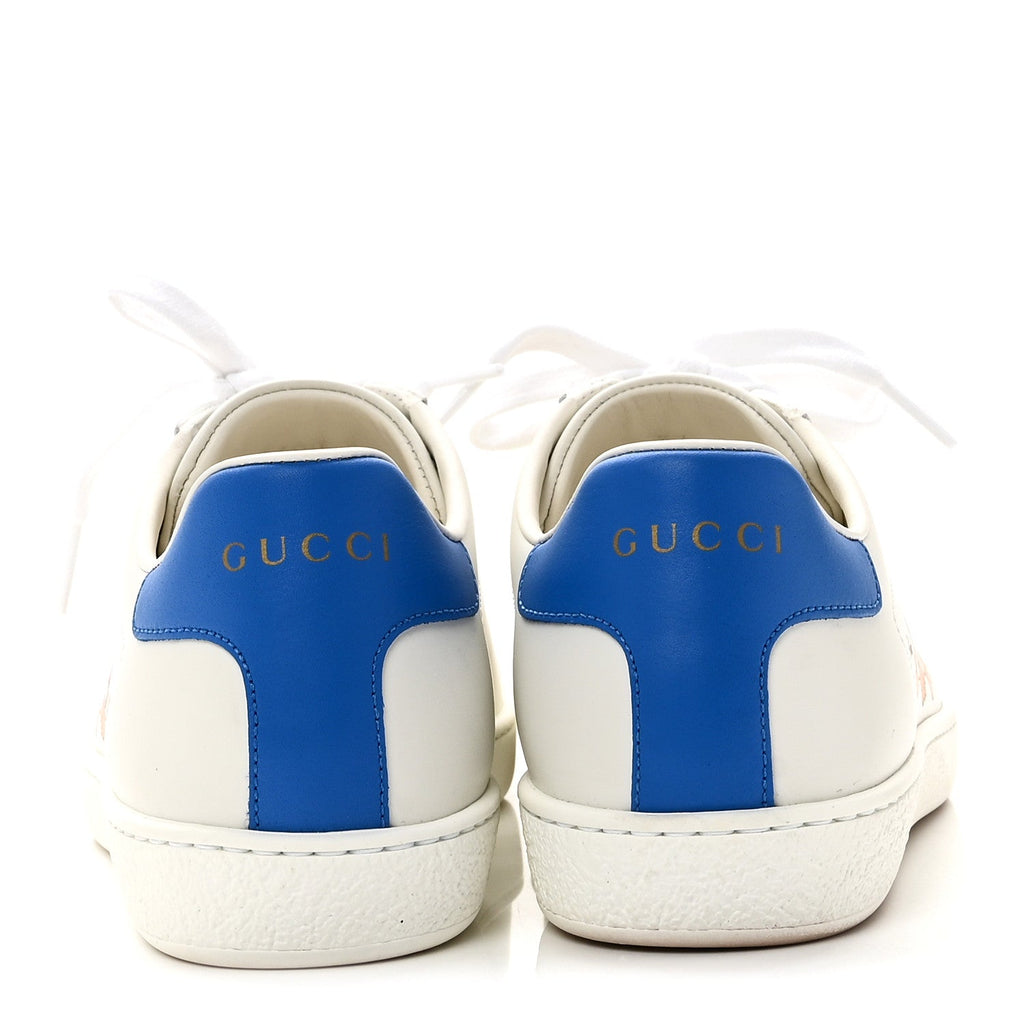 X DISNEY CALFSKIN MIRO SOFT DONALD DUCK WOMENS ACE SNEAKERS WHITE BRIGHT SPLASH