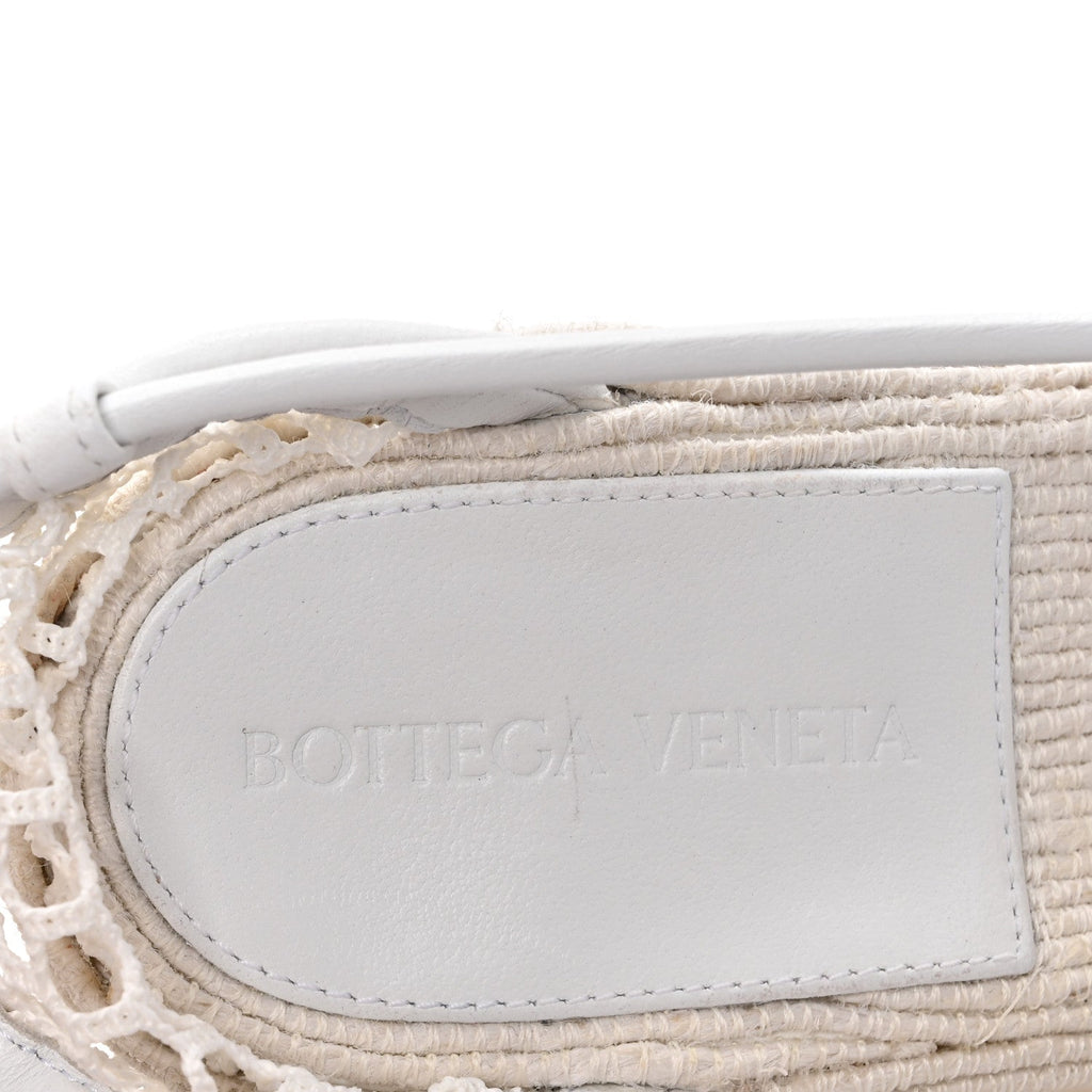 MESH LAMBSKIN SPORTY WEB STRETCH ANKLE TIE ESPADRILLES OPTIC WHITE