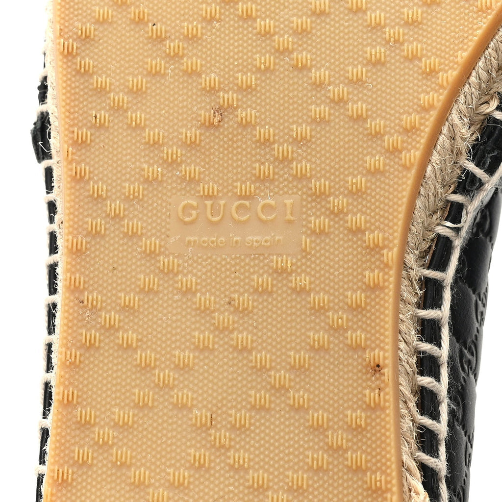 MICROGUCCISSIMA SIGNATURE ESPADRILLES BLACK