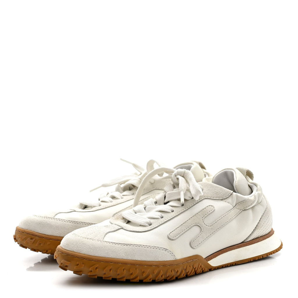 NAPPA SUEDE GOATSKIN JET SNEAKERS WHITE