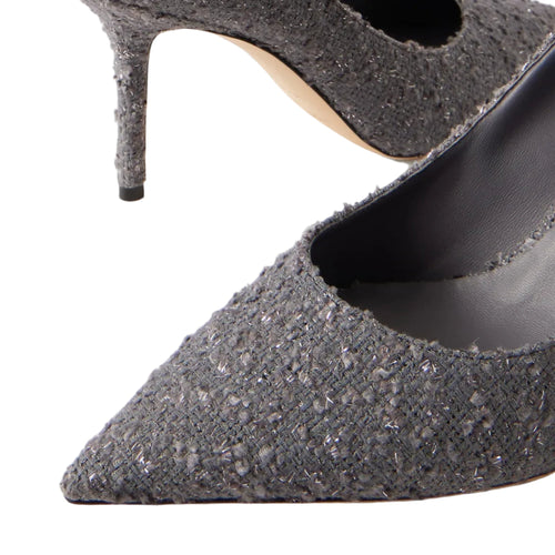 JIMMY CHOO LOVE 85 METALLIC TWEED PUMPS