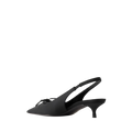 BALENCIAGA KNIFE BOW-EMBELLISHED TWILL SLINGBACK PUMPS