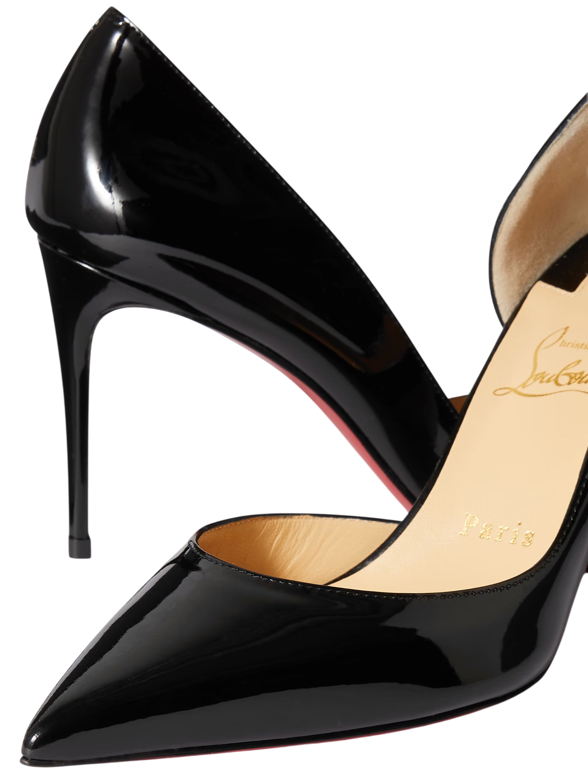 CHRISTIAN LOUBOUTIN IRIZA PATENT-LEATHER BLACK