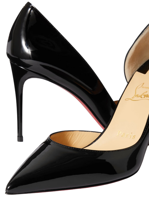 CHRISTIAN LOUBOUTIN IRIZA PATENT-LEATHER BLACK