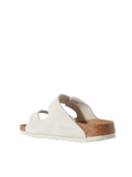 BIRKENSTOCK ARIZONA SUEDE SANDALS WHITE