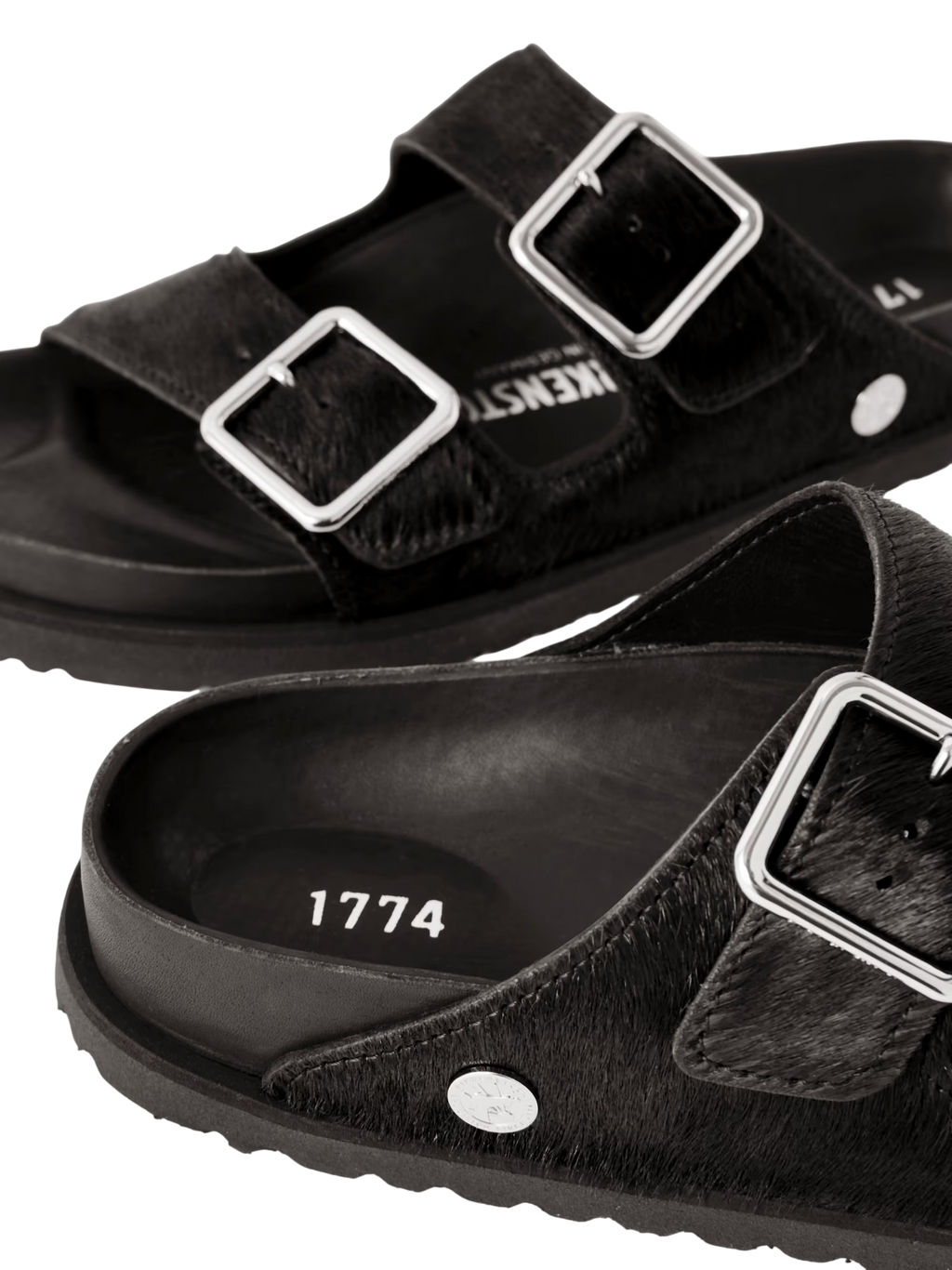 BIRKENSTOCK 1774 ARIZONA PONY HAIR SANDALS