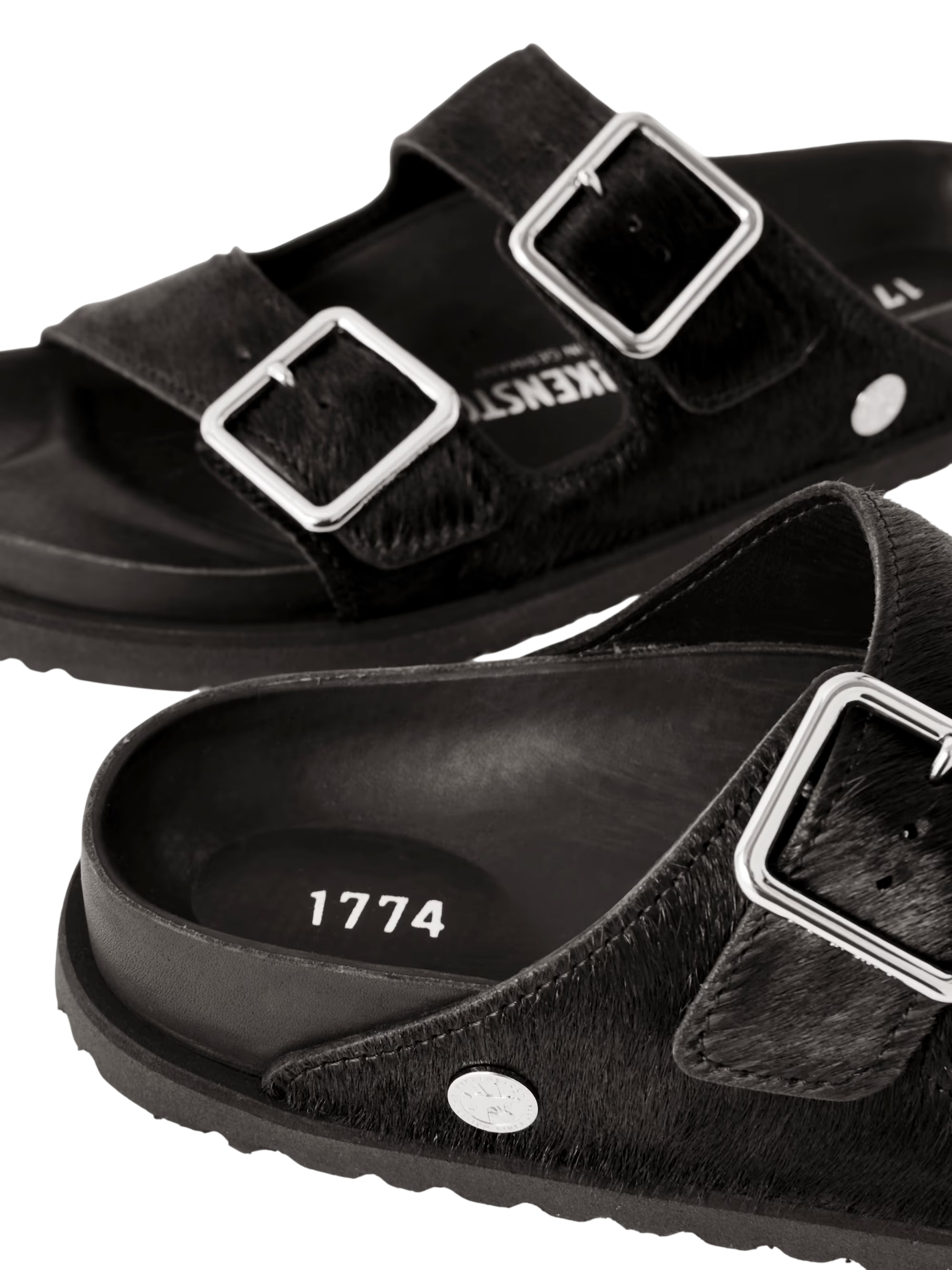 BIRKENSTOCK 1774 ARIZONA PONY HAIR SANDALS