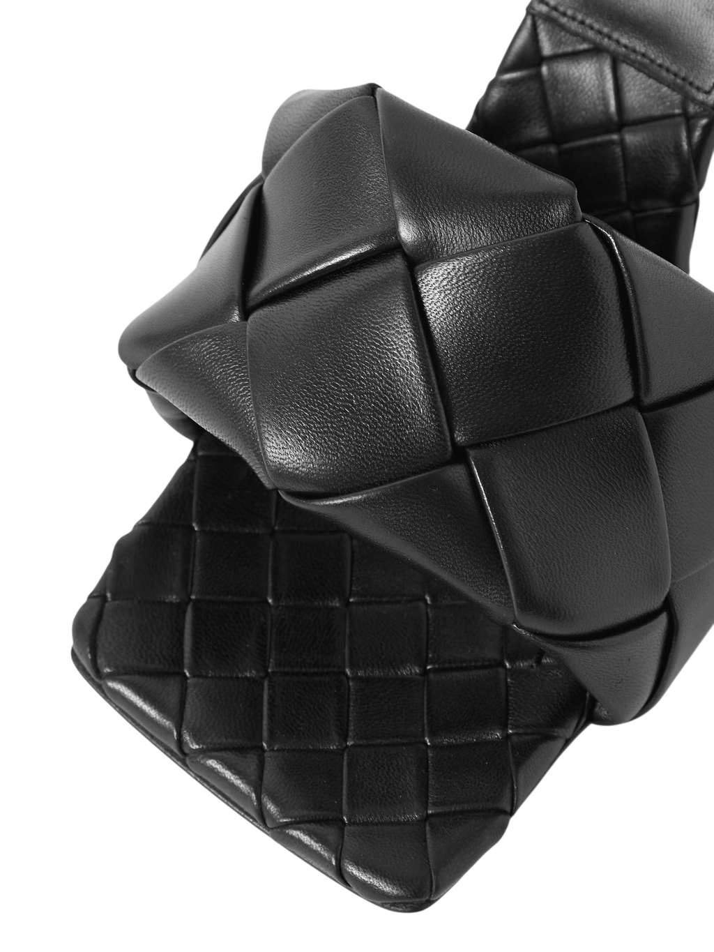 BOTTEGA VENETA LIDO INTRECCIATO LEATHER MULES