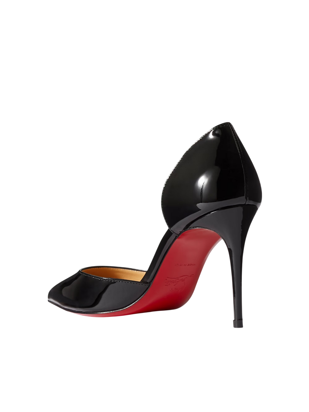 CHRISTIAN LOUBOUTIN IRIZA PATENT-LEATHER BLACK
